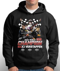 2023 World Champion Max3 Verstappen 2021 2022 2023 T shirt 3