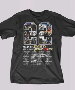 22 Years Of 2001 – 2023 Fast Furious Thank You For The Memories T-shirt 22 Years Of 2001 – 2023 Fast Furious Thank You For The Memories T-shirt