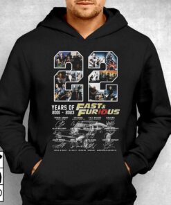 22 Years Of 2001 2023 Fast Furious Thank You For The Memories T shirt 3