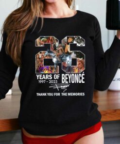 26 Years Of Beyonce Thank You For The Memories Renaissance 2023 World Tour T shirt 2