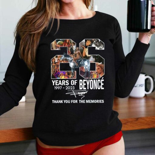 26 Years Of Beyonce Thank You For The Memories Renaissance 2023 World Tour T-shirt