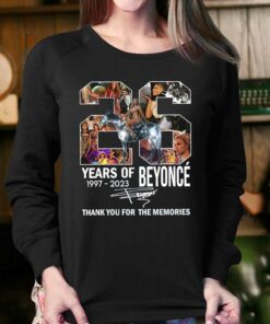 26 Years Of Beyonce Thank You For The Memories Renaissance 2023 World Tour T shirt 4