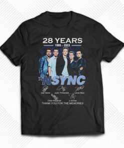 28 Years 1995 – 2023 Nsync Thank You For The Memories T-shirt 28 Years 1995 – 2023 Nsync Thank You For The Memories T-shirt