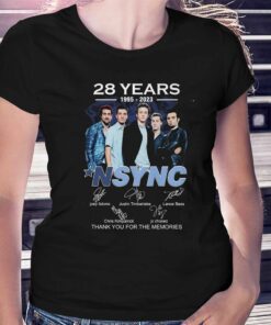 28 Years 1995 – 2023 Nsync Thank You For The Memories T-shirt