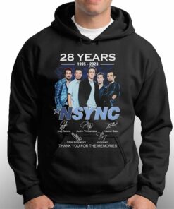28 Years 1995 2023 Nsync Thank You For The Memories T shirt 3