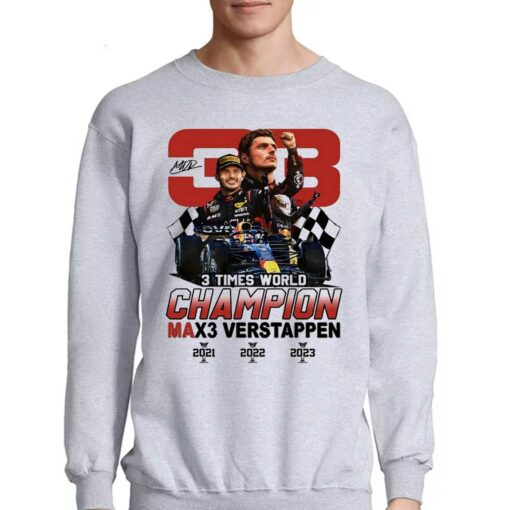 3 Times World Champion Max3 Verstappen 33 T-shirt