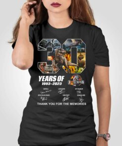 30 Years 1993-2023 Jurassic Park Thank You For The Memories Unisex T-shirt 30 Years 1993-2023 Jurassic Park Thank You For The Memories Unisex T-shirt