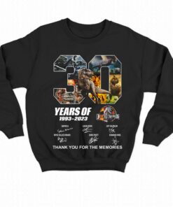 30 Years 1993 2023 Jurassic Park Thank You For The Memories Unisex T shirt 4