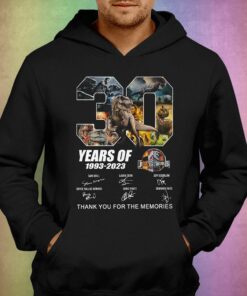 30 Years Of 1993 2023 Jurassic World Thank You For The Memories T shirt 3