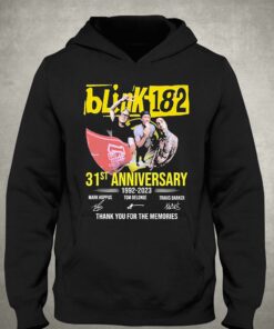 31st Anniversary 1992 2023 Blink 182 Band Thank You For The Memories Signatures Shirt 3