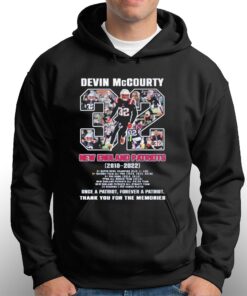 32 Devin Mccourty New England Patriots 2010 2022 Thank You For The Memories Signature Shirt 3