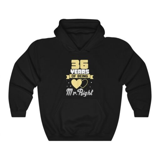 36 Years Of Being Mr right. Husband Wedding Anniversary Hoodie