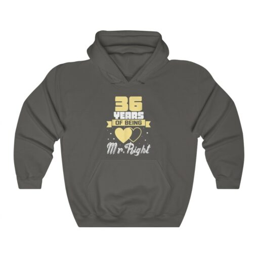 36 Years Of Being Mr right. Husband Wedding Anniversary Hoodie