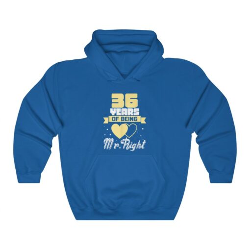 36 Years Of Being Mr right. Husband Wedding Anniversary Hoodie