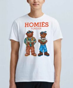 3forty Inc Homies Forever White Shirt