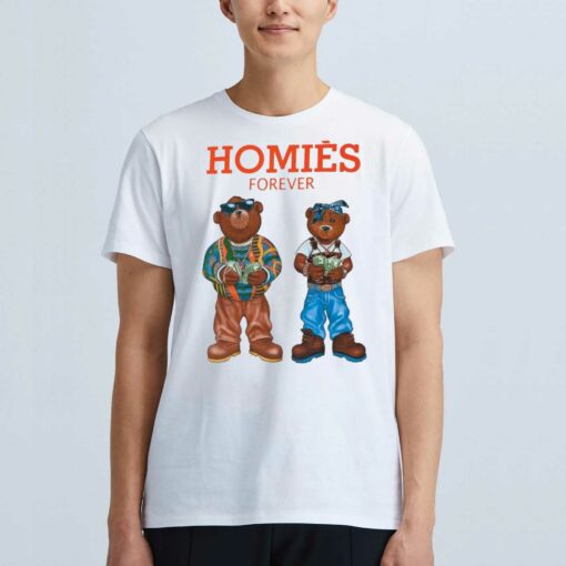 3forty Inc Homies Forever White Shirt