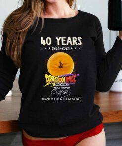 40 Years 1984 2024 Dragon Ball Daima Akira Toriyama Signature Thank You For The Memories T shirt 2