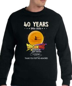 40 Years 1984 2024 Dragon Ball Daima Akira Toriyama Signature Thank You For The Memories T shirt 4