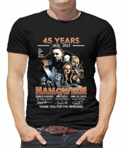 45 Years 1978 2023 Halloween Thank You For The Memories T shirt 1