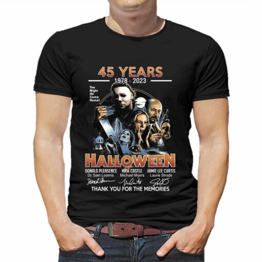 45 Years 1978 – 2023 Halloween Thank You For The Memories T-shirt