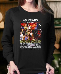46 Years Star Wars 1977 2023 All Members Signature Thank You For The Memories Shirt 4