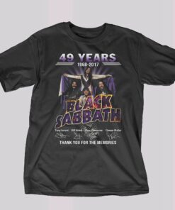 49 Years 1968 2017 Black Sabbath Thank You For The Memories T shirt 1