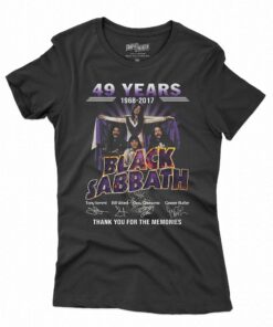 49 Years 1968 2017 Black Sabbath Thank You For The Memories T shirt 2