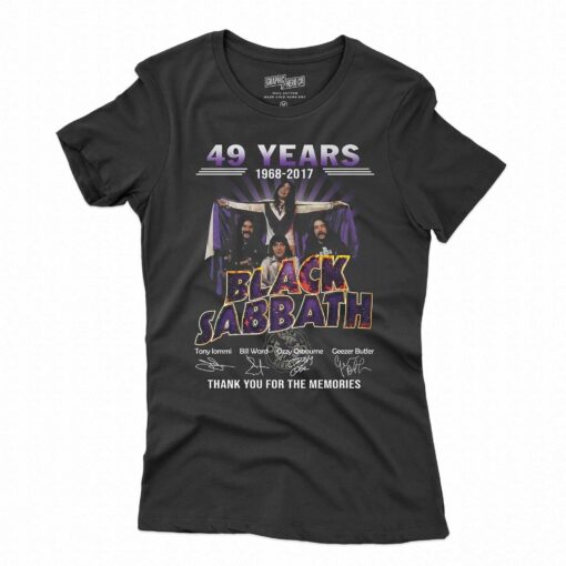 49 Years 1968 – 2017 Black Sabbath Thank You For The Memories T-shirt