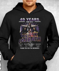 49 Years 1968 2017 Black Sabbath Thank You For The Memories T shirt 3