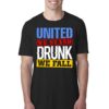 4th July American Holiday United We Stand Drunk We Fall T-shirt