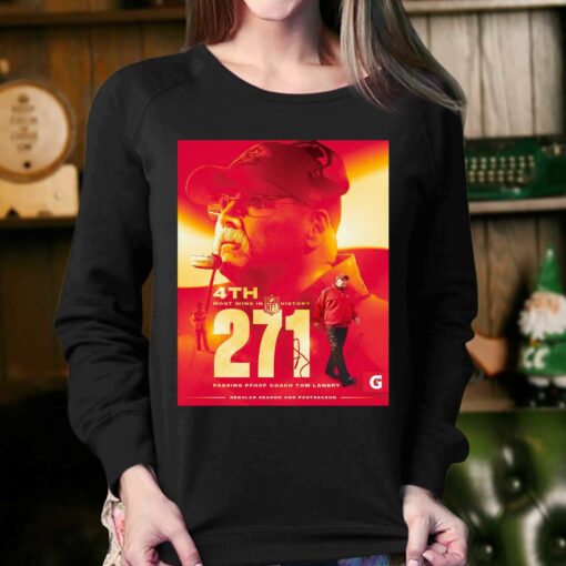 4th Most Wings In Nfl History 271 Passing Coach Tom Landry Shirt