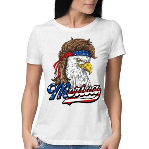 4th Of July T-shirt Merica Patriotic Usa Eagle Of Freedom