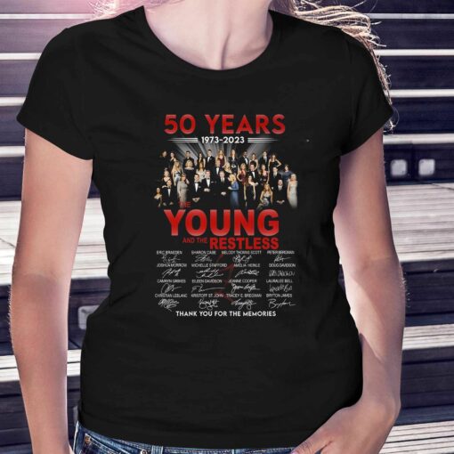 50 Years 1973 – 2023 The Young And The Restless Thank You For The Memories T-shirt