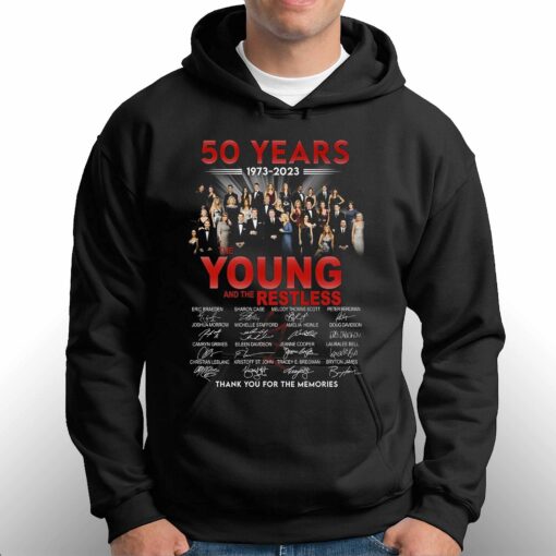 50 Years 1973 – 2023 The Young And The Restless Thank You For The Memories T-shirt