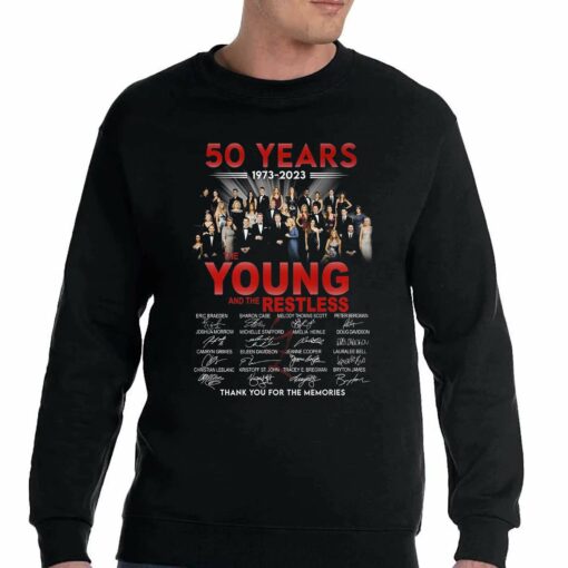 50 Years 1973 – 2023 The Young And The Restless Thank You For The Memories T-shirt