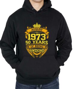 50 Years Of Being Awesome August 1973 T shirt 3
