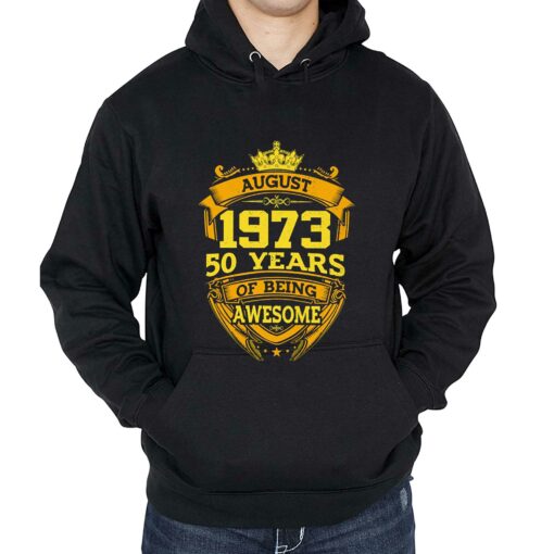 50 Years Of Being Awesome August 1973 T-shirt