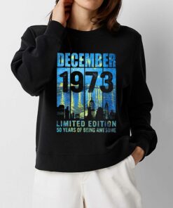 50 Years Of Being Awesome December 1973 Shirt