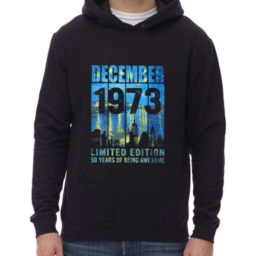 50 Years Of Being Awesome December 1973 Shirt