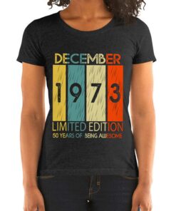 50 Years Of Being Awesome December 1973 Shirt Sweatshirt 1