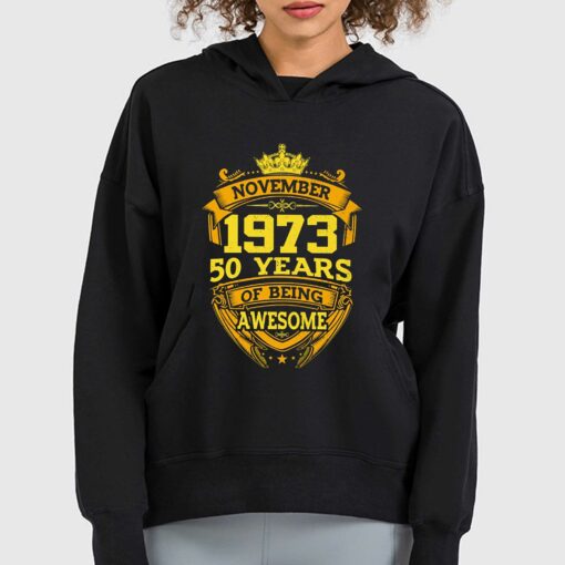 50 Years Of Being Awesome November 1973 T-shirt