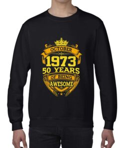 50 Years Of Being Awesome October 1973 T shirt 2