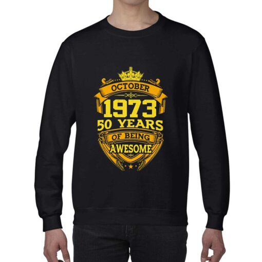 50 Years Of Being Awesome October 1973 T-shirt