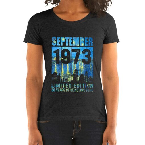 50 Years Of Being Awesome September 1973 Shirt