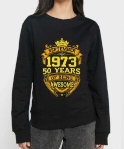 50 Years Of Being Awesome September 1973 T shirt 2