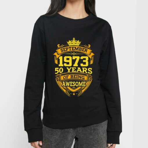 50 Years Of Being Awesome September 1973 T-shirt