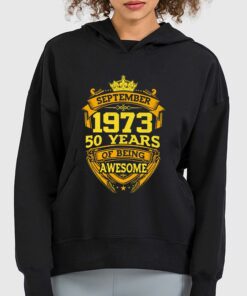 50 Years Of Being Awesome September 1973 T shirt 3