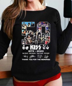 50 Years Of Kiss Band 1973-2023 Thank You For The Memories Signatures Shirt