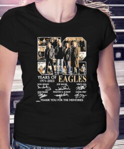 52 Years Eagles Legend Band All Members Signatures Shirt