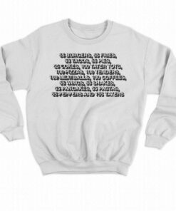 55 Burgers 55 Fries 55 Tacos 55 Pies 55 Cokes Shirt 4